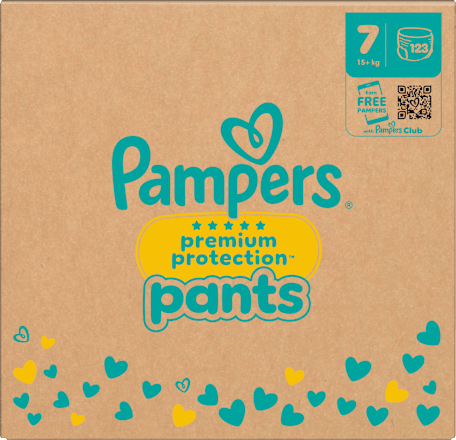 Baby Pants Gr. 7 Extra Large (15+ kg) Monatsbox Pampers premium protection