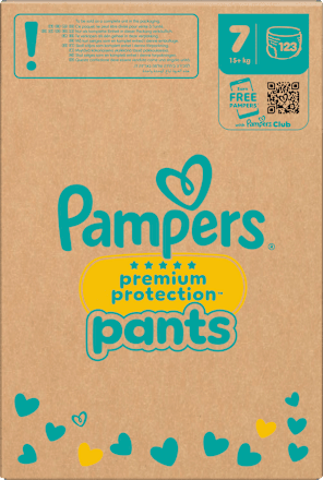 Baby Pants Premium Protection Gr. 7 Extra Large (15+ kg) Monatsbox Pampers