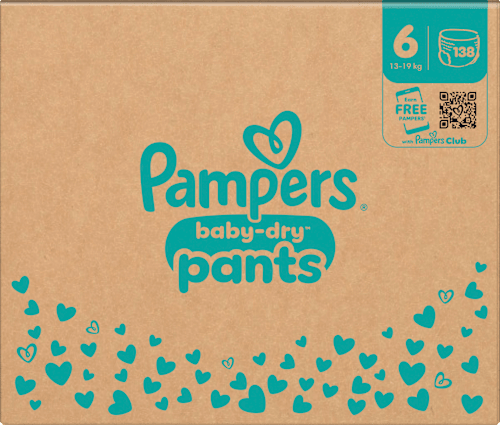 Baby Pants Baby Dry Gr. 6 Extra Large (13-19 kg) Monatsbox Pampers baby-dry