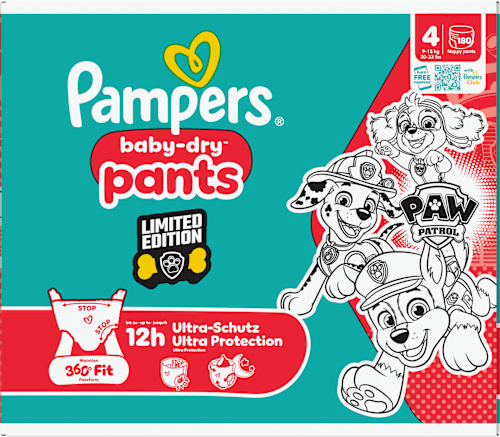 Baby Pants Baby Dry Gr. 4 Maxi (9-15 kg) Limited Edition Paw Patrol Monatsbox Pampers baby-dry
