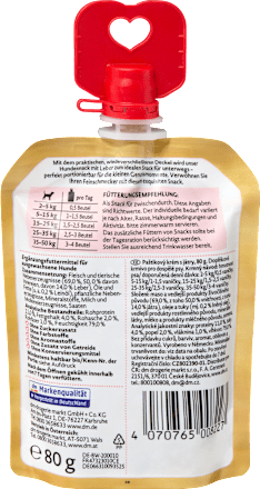 Hundeleckerli kernige Pastetencreme reich an Leber, Exquisit Dein Bestes