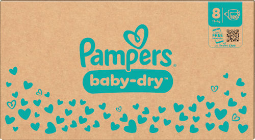 Windeln Gr. 8 Extra Large (17+ kg) Monatsbox Pampers baby-dry
