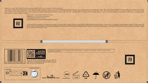 Windeln Baby Dry Gr. 8 Extra Large (17+ kg) Monatsbox Pampers baby-dry