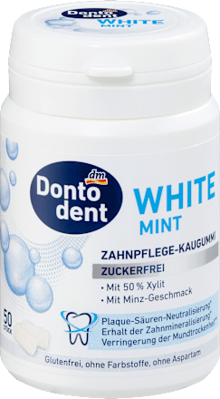 Kaugummi, White Mint, zuckerfrei Dontodent
