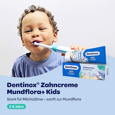 Zahnpasta Kids Mundflora+, 2-6 Jahre Dentinox