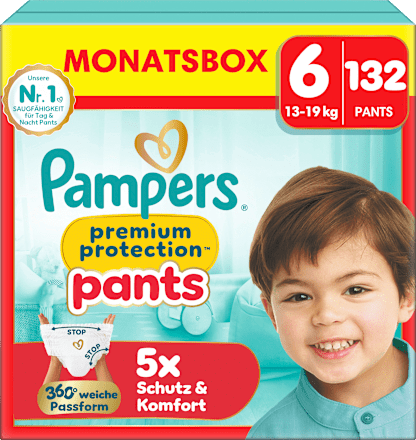 Baby Pants Gr. 6 Extra Large (13-19 kg) Monatsbox Pampers premium protection