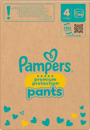 Windeln Premium Protection Pants Gr. 4 Maxi (9-15 kg) Monatsbox Pampers