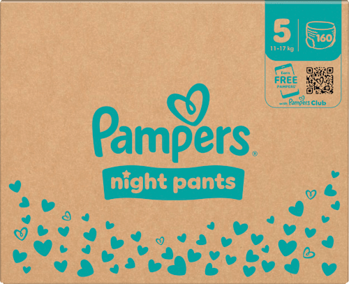 Baby Pants Night Gr. 5 (12-17 kg) Monatsbox Pampers
