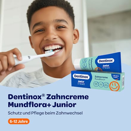 Zahnpasta Junior Mundflora+, 6-12 Jahre Dentinox