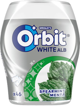 Gumă de mestecat White Spearmint, fără zahăr Orbit