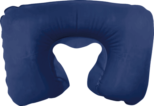Надуваема възглавница за път, синя IN CASE of TRAVEL