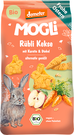 bio sušenky s příchutí mrkev MOGLi