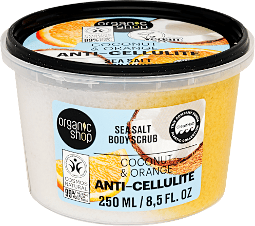 Piling za telo z morsko soljo Anti-Cellulite organic shop