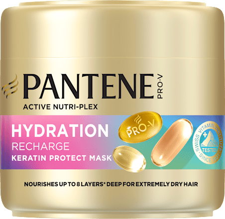 Maska do włosów bardzo suchych Keratin Protect Hydration Recharge  PANTENE PRO-V