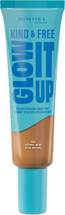 Tekoča podlaga Kind & Free Glow It Up, 400 Natural Beige  RIMMEL LONDON