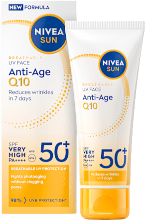 Krema za zaščito obraza pred soncem Q10 Anti-Age, ZF 50+ NIVEA SUN