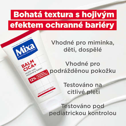 univerzální regenerační balzám Balm Cica+ Mixa