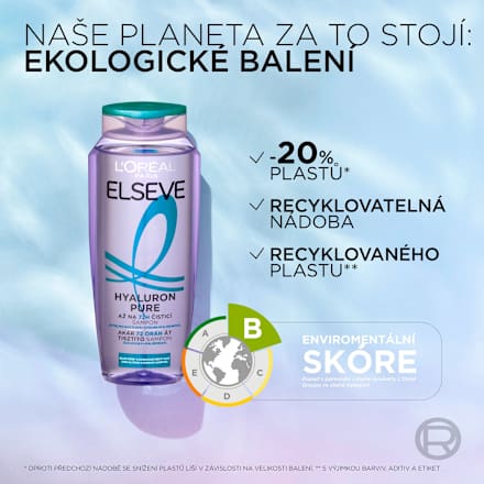 šampon na vlasy Hyaluron Pure  L'ORÉAL PARiS ELSEVE