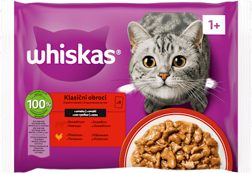 Mokra hrana za mačke - meso i povrće u umaku Whiskas
