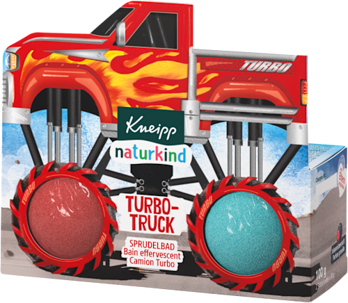 koupelová koule Turbo Truck 2 x 50g Kneipp Naturkind