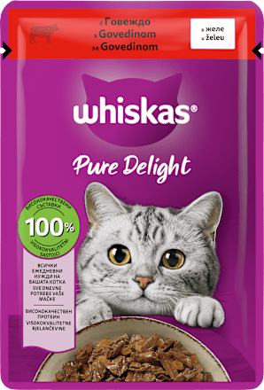 Pure Delight hrana za mačke - govedina Whiskas