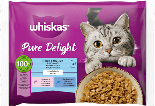 Pure Delight hrana za mačke - riblje pahuljice Whiskas