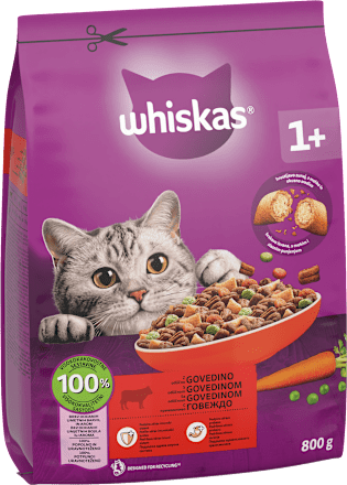 Suha hrana za mačke - govedina Whiskas