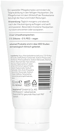 Gesichtscreme unreine, fettende Haut mattierend sebamed