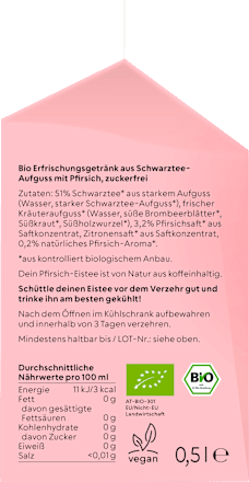 Eistee, Pfirsich & Schwarztee nosuga