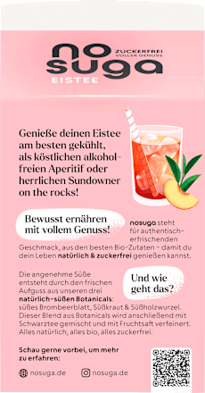 Eistee, Pfirsich & Schwarztee nosuga