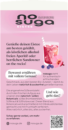 Eistee, Hibiskusblüte & Heidelbeere  nosuga