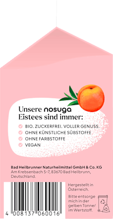 Eistee, Pfirsich & Schwarztee nosuga