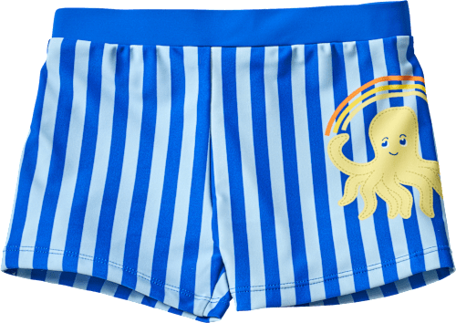 Badehose mit Oktopus-Motiv, blau, Gr. 110/116 PUSBLU