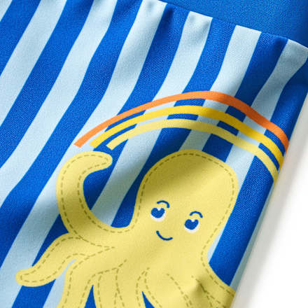 Badehose mit Oktopus-Motiv, blau, Gr. 98/104 PUSBLU