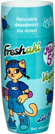 Naturalny dezodorant w kulce dla dzieci Mint Bluberry, Leo Rider, Freshaki Laura Conti