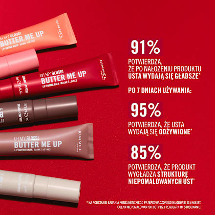 Balsam do ust Oh My Gloss Butter Me Up 001 Latte Delight RIMMEL LONDON
