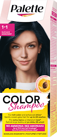 Hajszínező, 1-1 kékesfekete Palette COLOR Shampoo