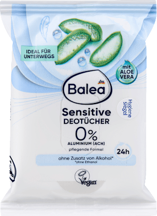 Salviette deodoranti Sensitive Balea