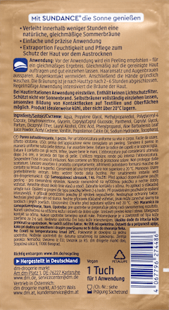 samoopalovací ubrousek SUNDANCE