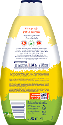 Płyn do kąpieli i żel do mycia, mango, Wysoka Piana  bobini fun