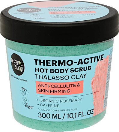 Melegítő hatású testradír Thermo-Active thalasso agyaggal organic shop