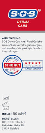 Gesichtscreme Anti-Pickel Akut SOS