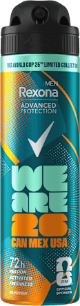 Pánsky antiperspirant v spreji Advanced Protection We Are 26 Can Mex USA 72H Rexona men