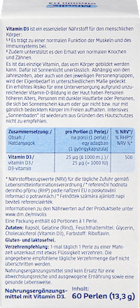 Vitamin D3, perlice Mivolis