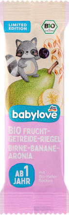 Био Зърнен десерт круша, банан и арония, 1+г babylove