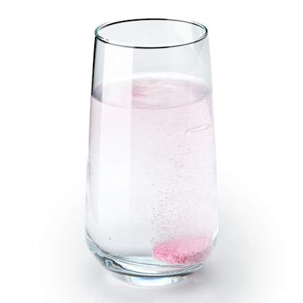 Pezsgőtabletta vassal és C-vitaminnal, édesítőszerekkel, fekete ribizli ízű Mivolis