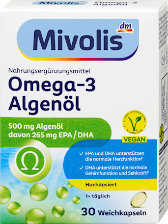 Algaolaj kapszula omega-3 zsírsavakkal Mivolis