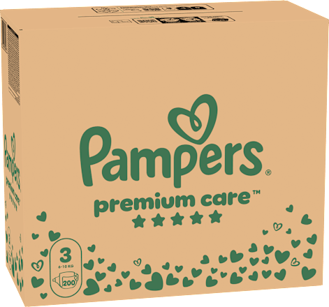 Plienky veľkosť 3 (6 - 10 kg) - mesačné balenie Pampers Premium Care