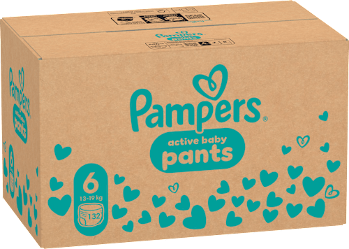 Plienkové nohavičky veľkosť 6 (13-19 kg) Monthly Box Pampers active baby