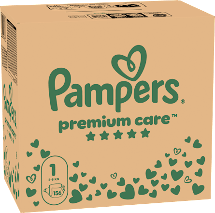Plienky veľkosť 1 (2 - 5 kg) mesačné balenie Pampers Premium Care